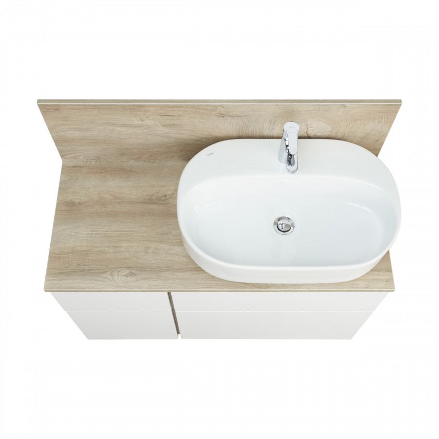 Столешница с панелью МИШЕЛЬ 100, дуб эндгрейн, универсальная