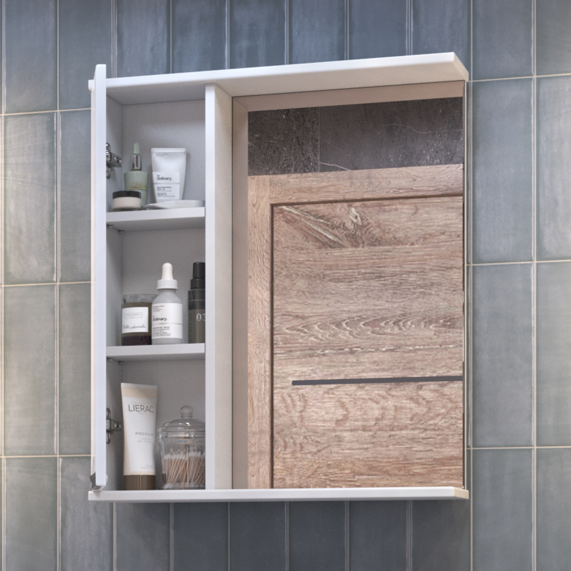 Зеркало со шкафом VIGO Callao 60 подвесное белый (z.CAL.60.L)