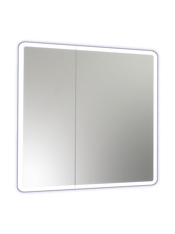 Зеркало-шкаф Emotion LED 800х800 с датчиком движения