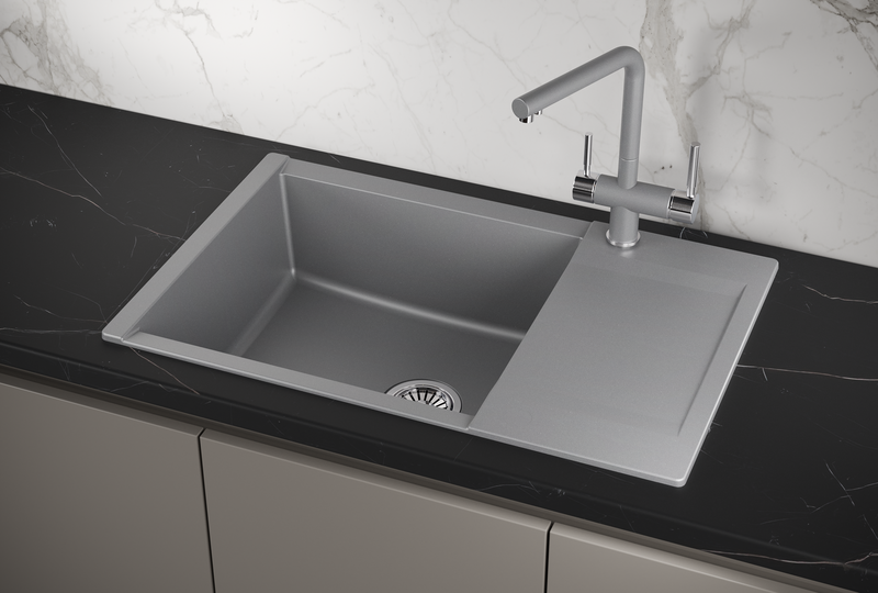 Кухонная мойка GRANULA (7807, АЛЮМИНИУМ)