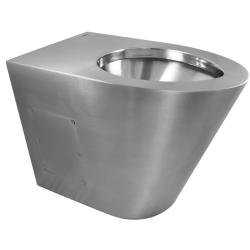 Унитаз из нержавеющей стали без сливного бака глянцевый 390х355х540 13012.B