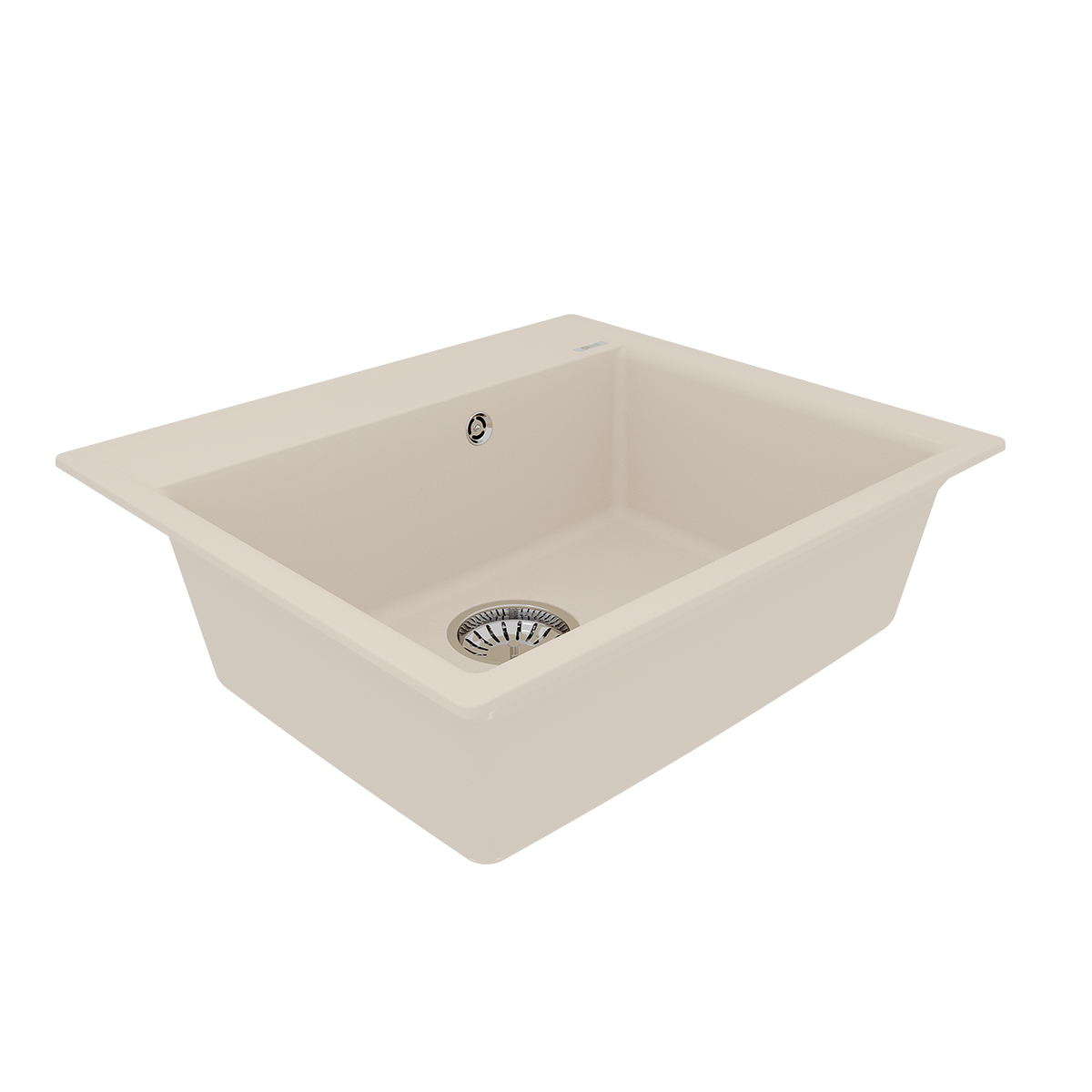 Кухонная мойка Lemark HANKA 570 врезная прямоугольная из кварцгранита, Шампань 