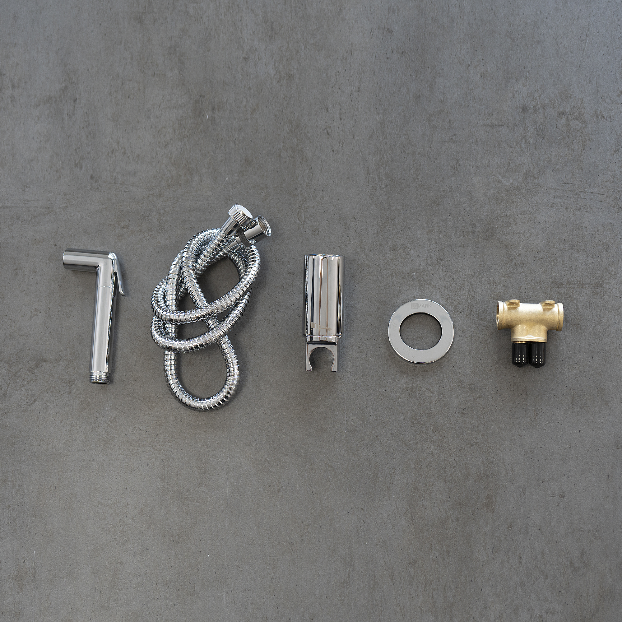 Solo Смеситель для биде, с гигиеническим душем, встраиваемый,  LM7171C