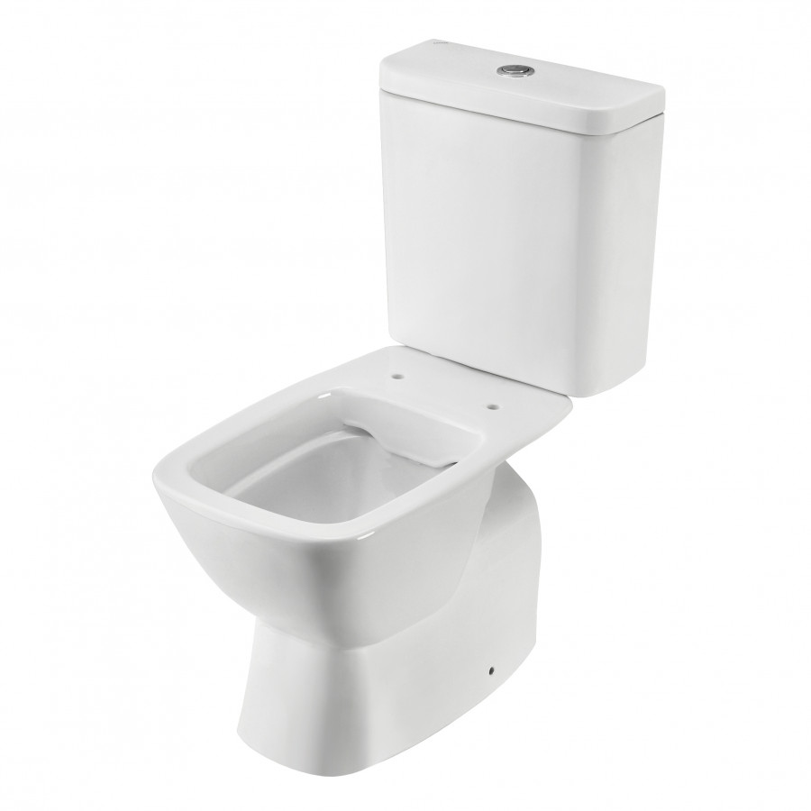 НЕО RIMLESS Унитаз-компакт безободковый, 2-х режимная арматура OLI, сиденье дюропласт Soft-close, Cl