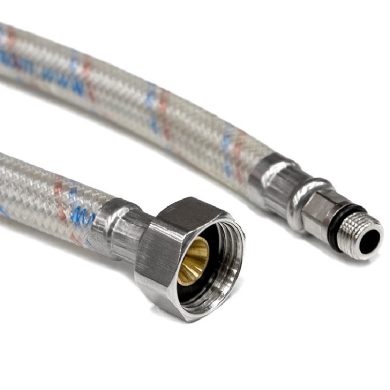 Подводка гибкая ПрофСан для смесителя, с полимерным покрытием, 80 см 1/2-М10 PS-WP-FMF80