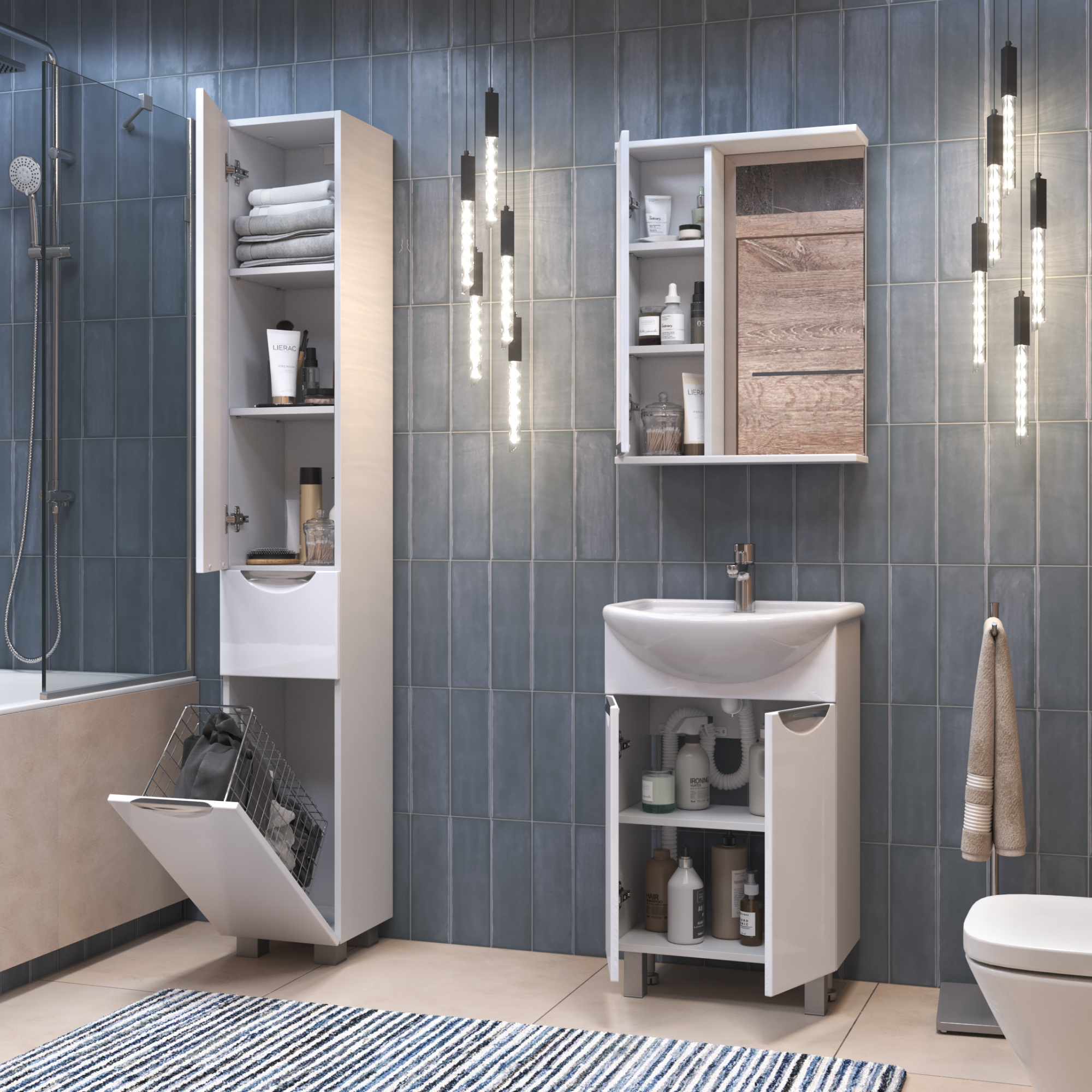 Зеркало со шкафом VIGO Callao 50 подвесное белый (z.CAL.50.L)