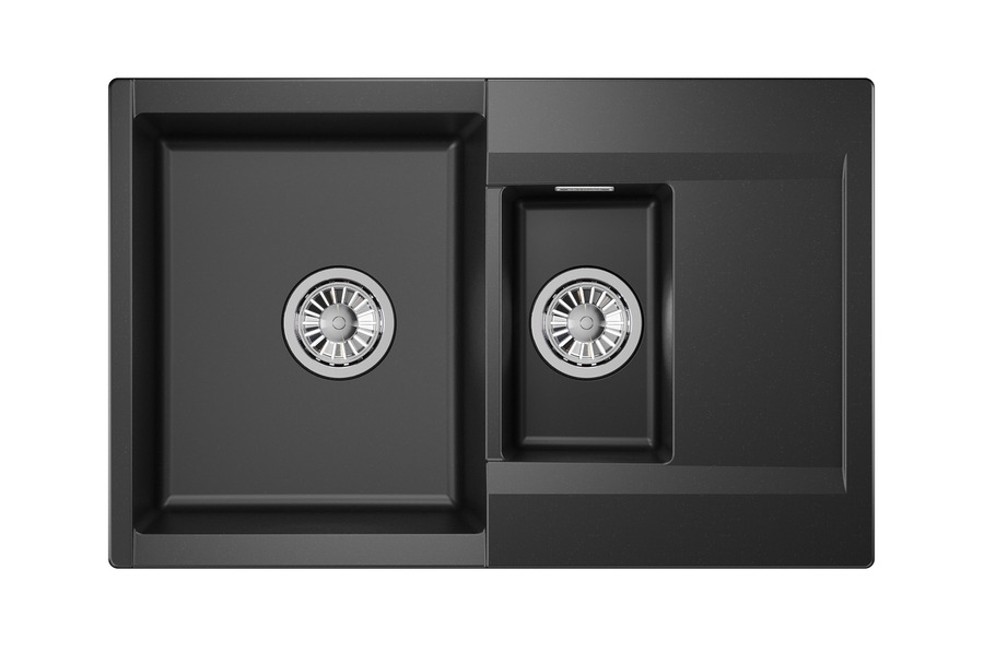 Кухонная мойка GRANULA (7808, ШВАРЦ)