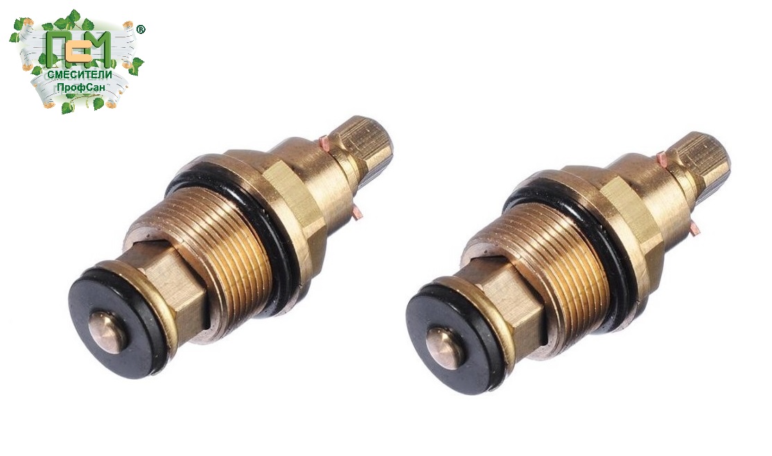 Комплект кран-букса ПРОФСАН резина M18х1 квадрат 7х7 2 резьбы (2шт) блистер PSM-1297B-181
