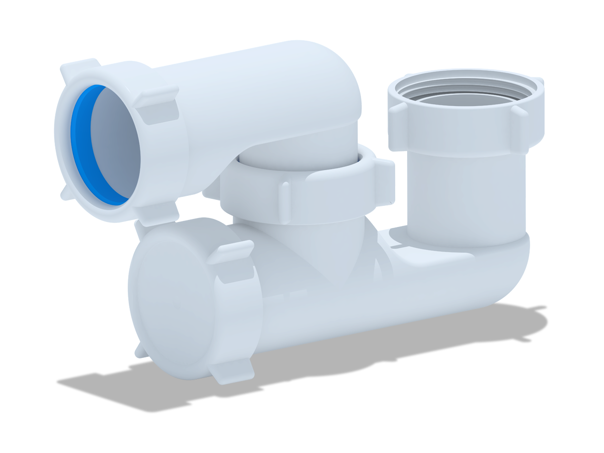 Сифон для ванны АНИ Пласт E200 1 1/2 дюйма 40 регулируемый без выпуска