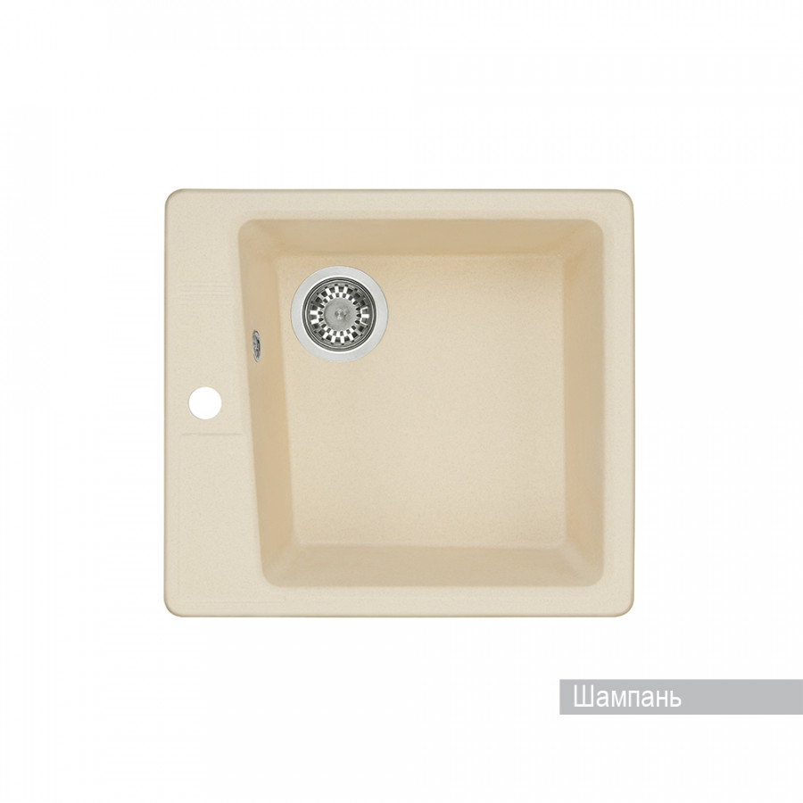Мойка для кухни  Парма  510x470x175 мм, квадратная, шампань