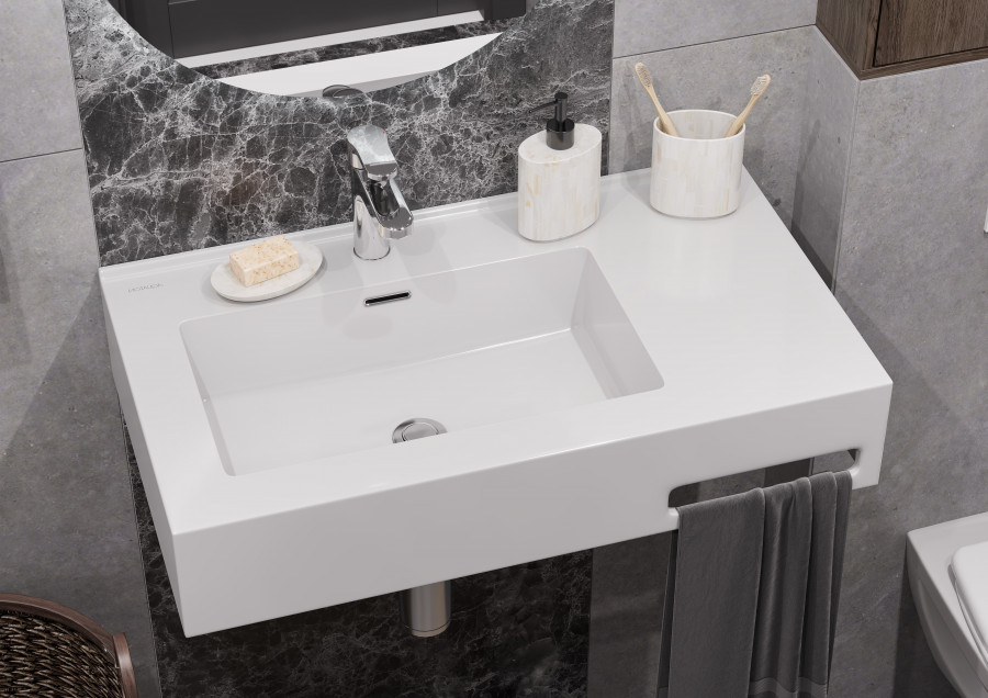 Раковина КВАДРО Про 80, левая