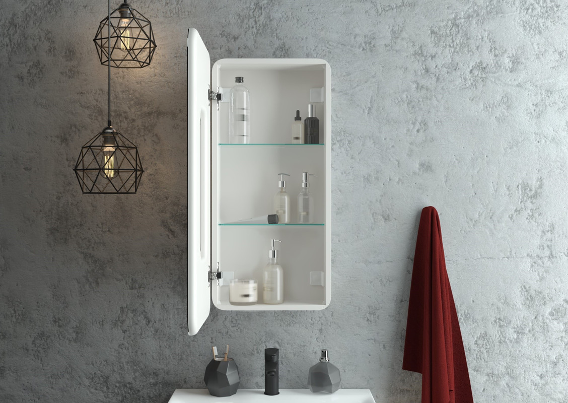 Зеркало-шкаф Elliott LED 400х800 левый