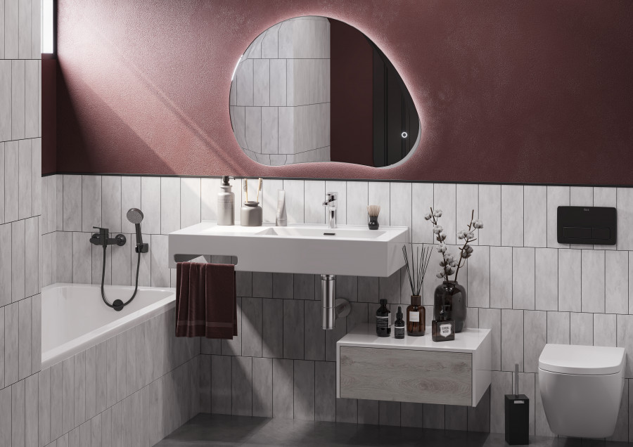 Раковина КВАДРО Про 100, правая