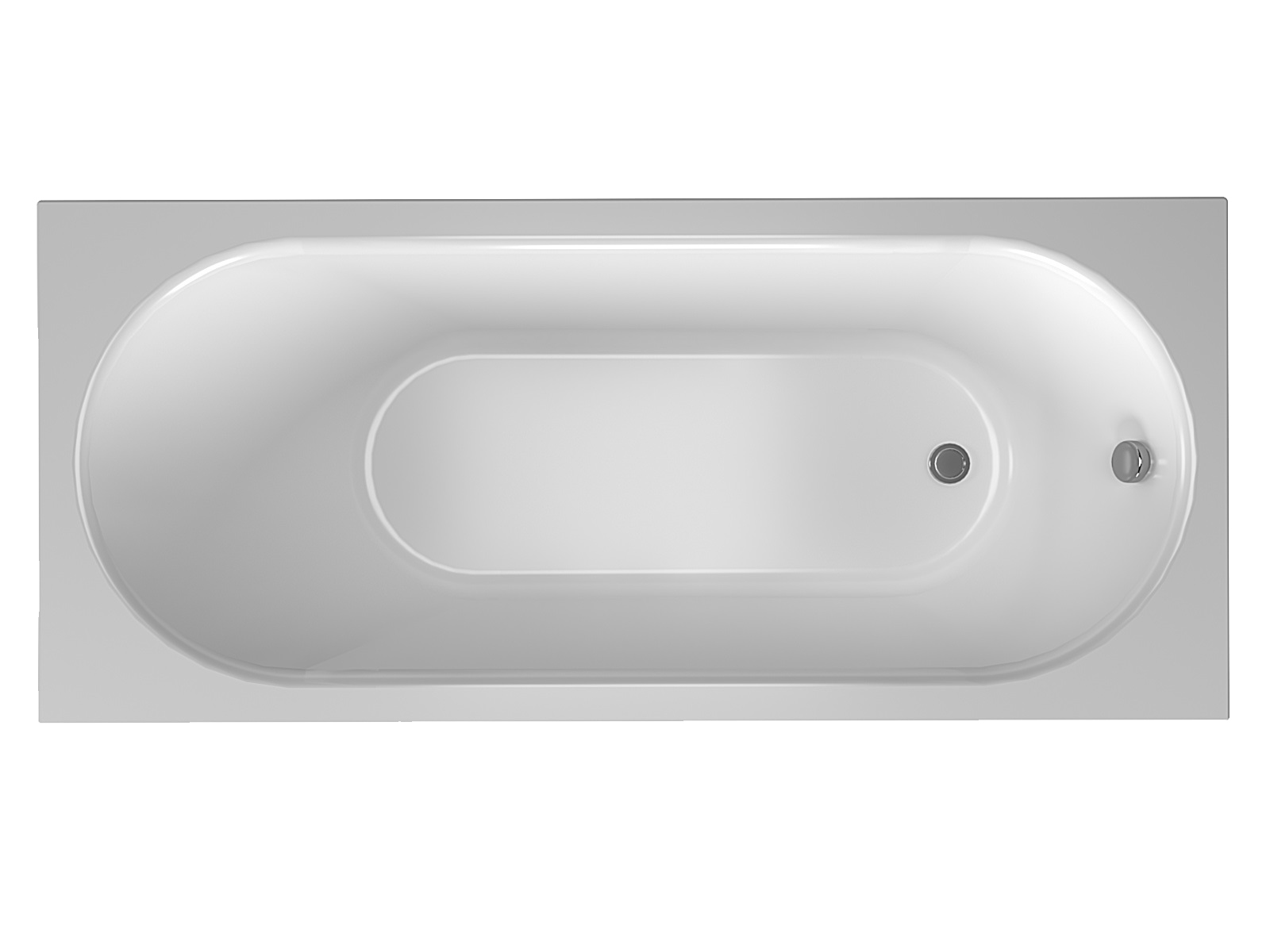 Ванна акриловая ERLIT MODERN 170*70 белая