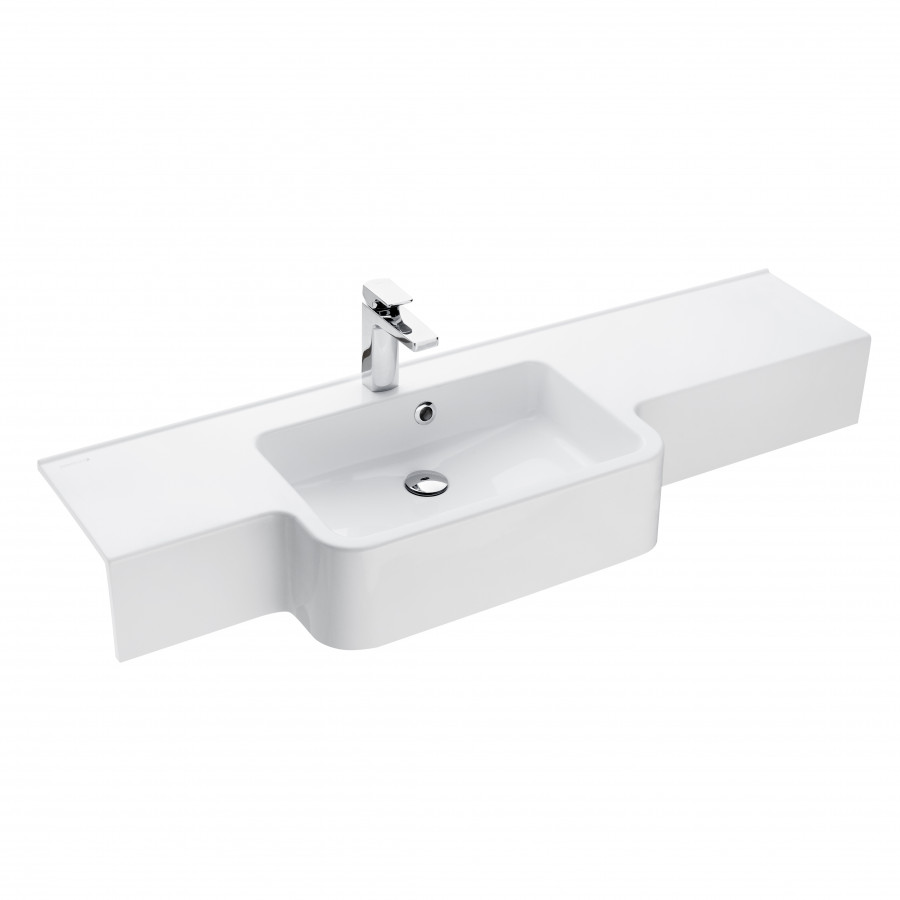 Раковина HOTEL B 129, левая, белая