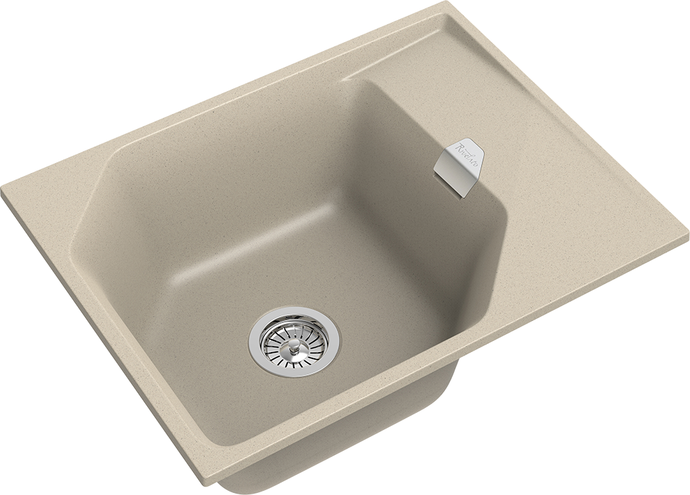 RIVELATO Мойка LOCUS 65  1-чаш 650*500 beige scuro арт.