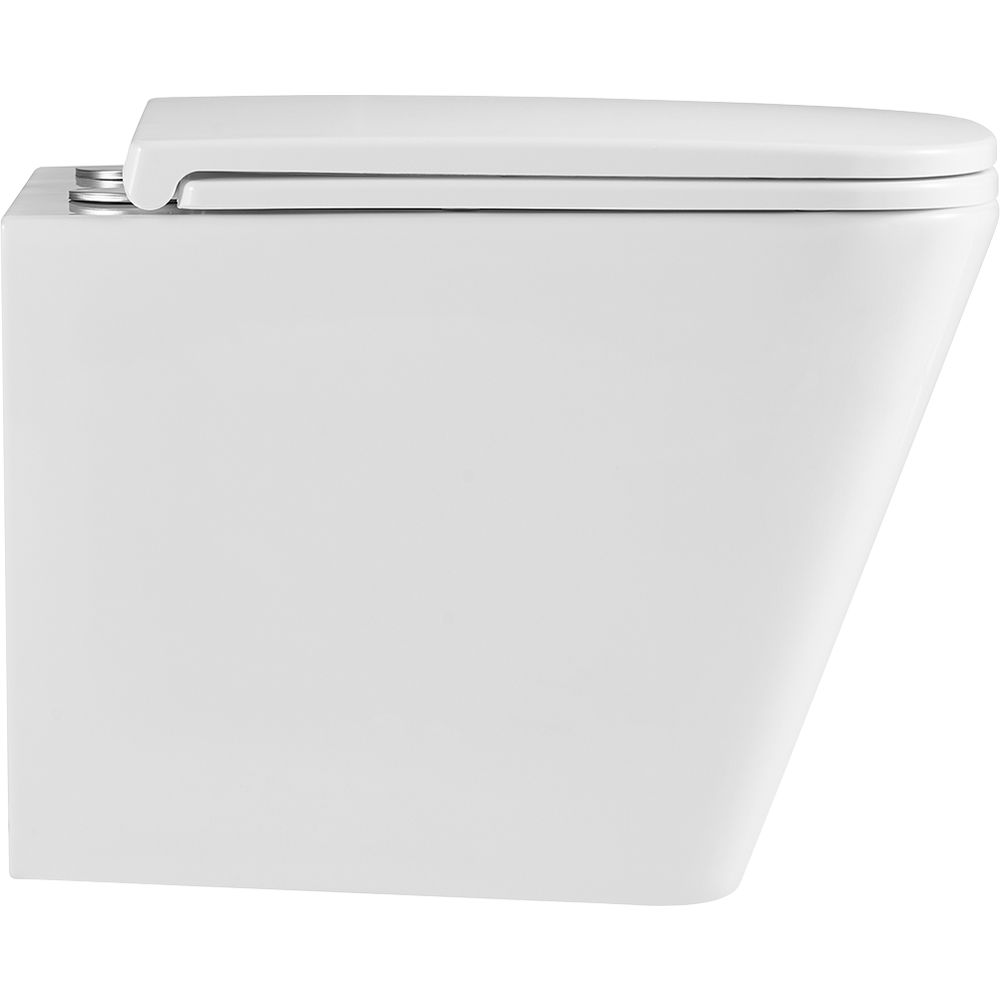 FLOREX WHITE Унитаз подвесной безободковый с сиденьем микролифт, LM, 9614001