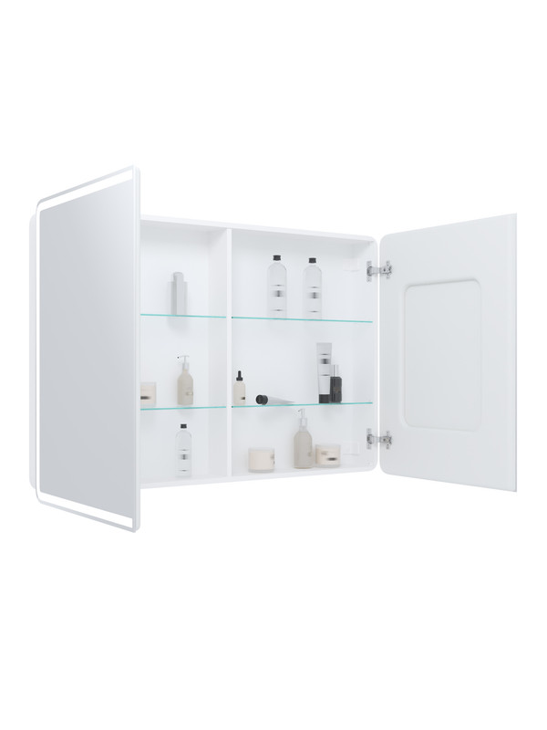 Зеркало-шкаф Avenue Led 1200х800 с датчиком движения и розеткой