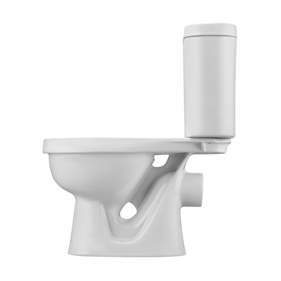 КАСПЕР Унитаз-компакт детский, горизонт. выпуск,1-а режим.арм,сиденье полипроп, пл.кр,белый,САНТЕК 