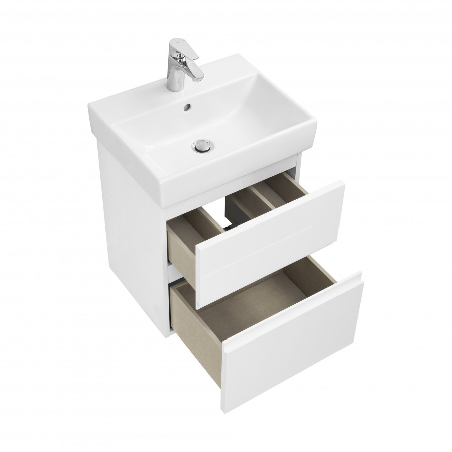 OLETA Тумба под раковину Oleta 50, 2 ящ., белый матовый