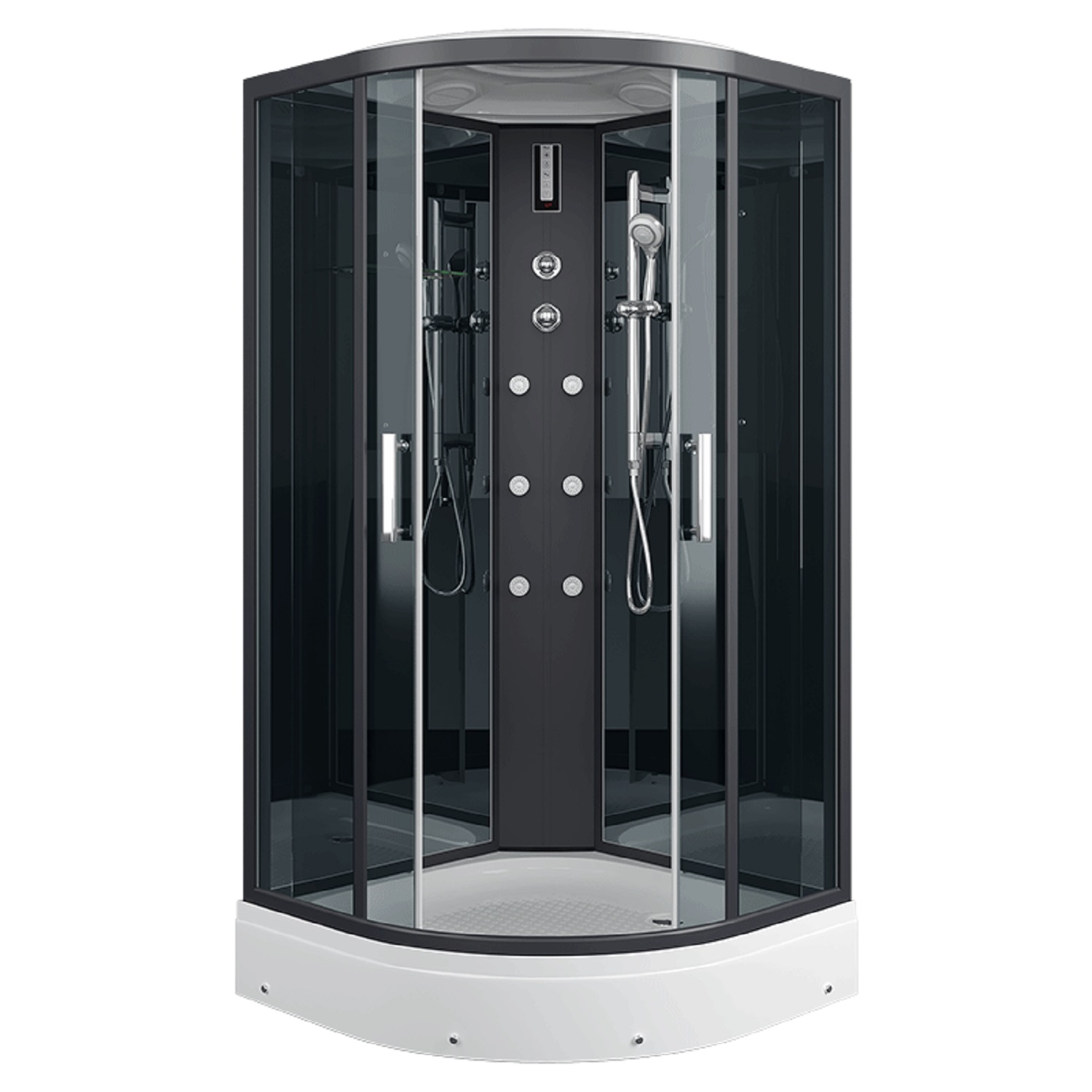 Душевая кабина ERLIT 57 серия ER571017-C24-RUS тонированное стекло