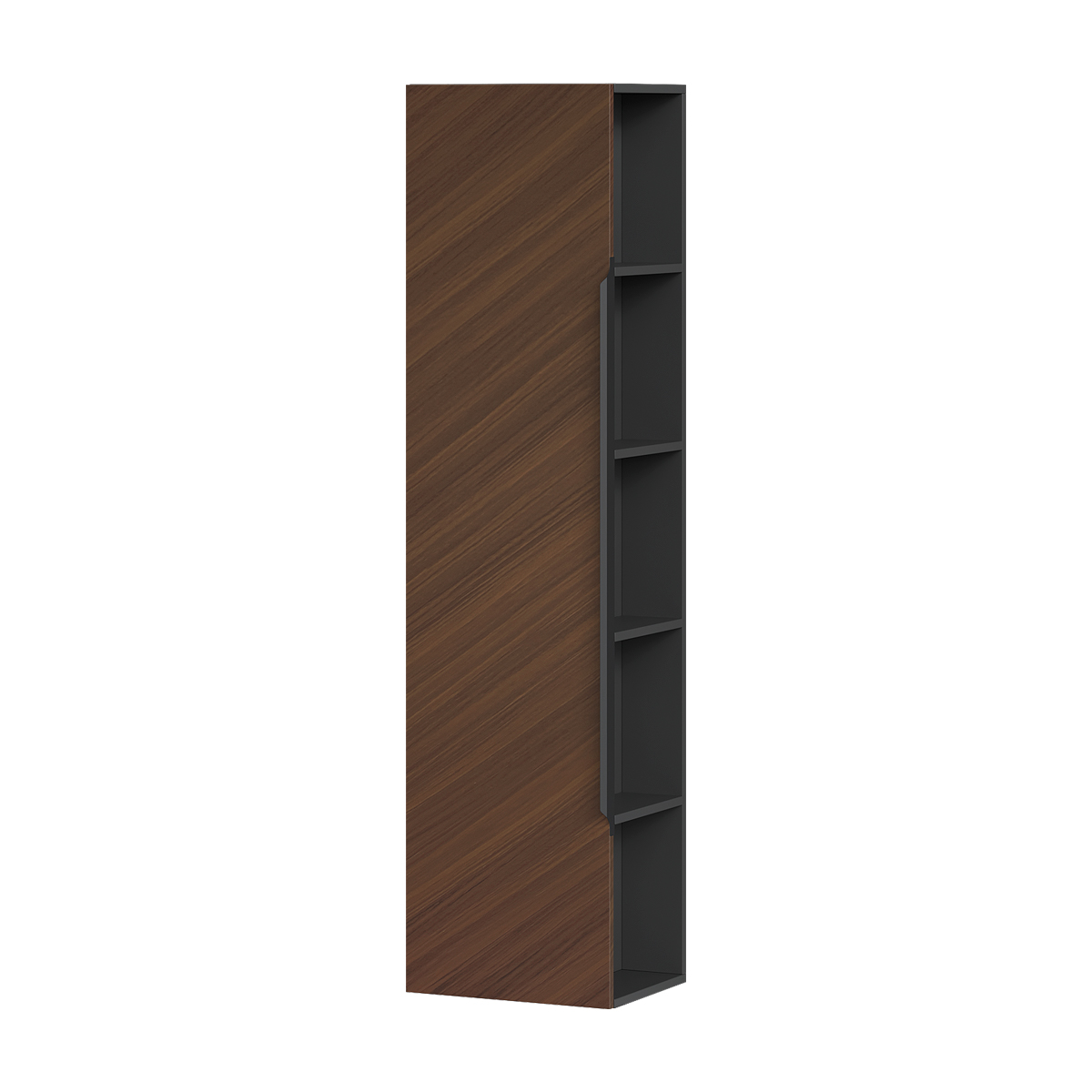 Пенал EQUIL подвесной универсальный Forest 40.R/L орех/графит