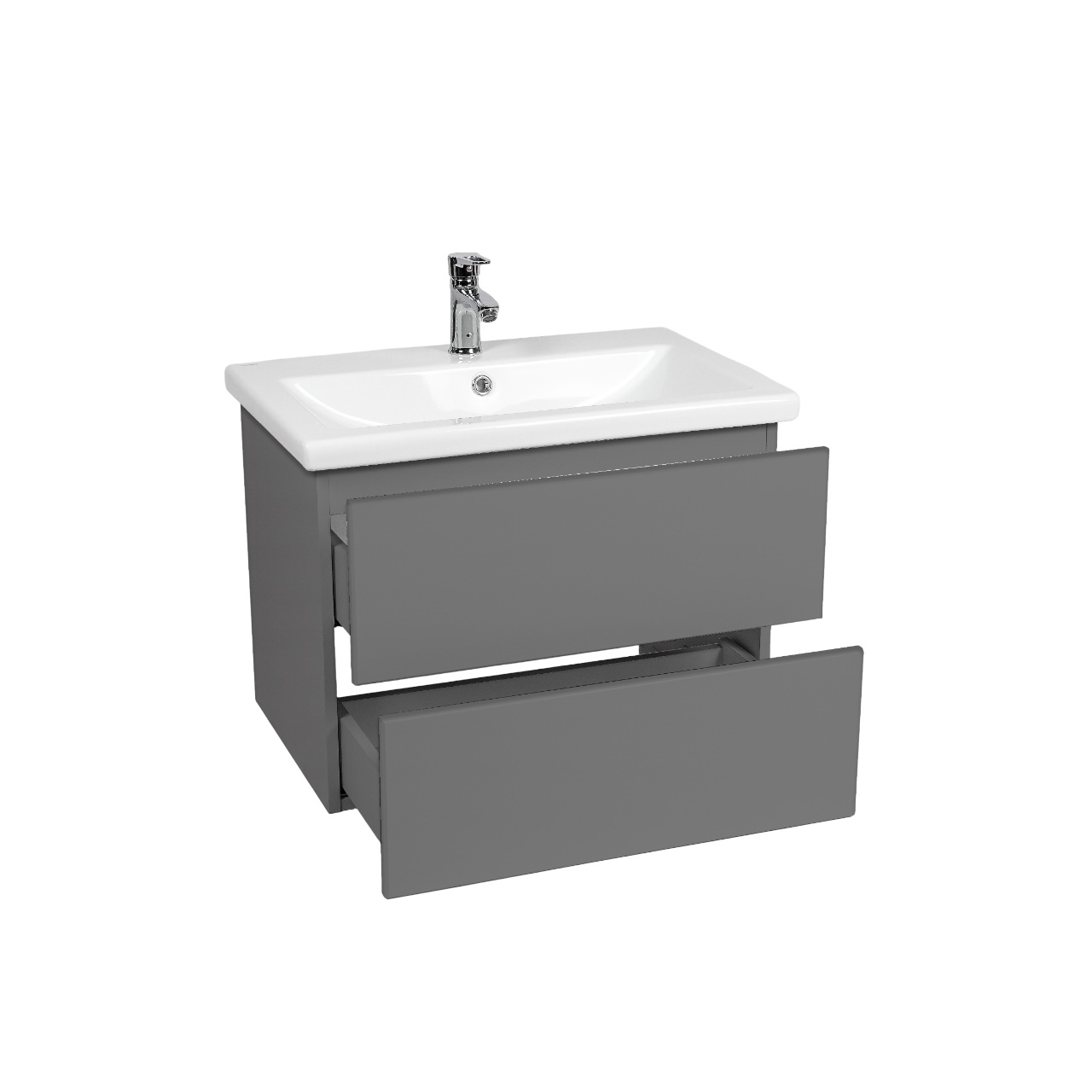 Тумба под раковину VIANT СОФИЯ 60 подвесная графит (VSOF60COG-T2YP)
