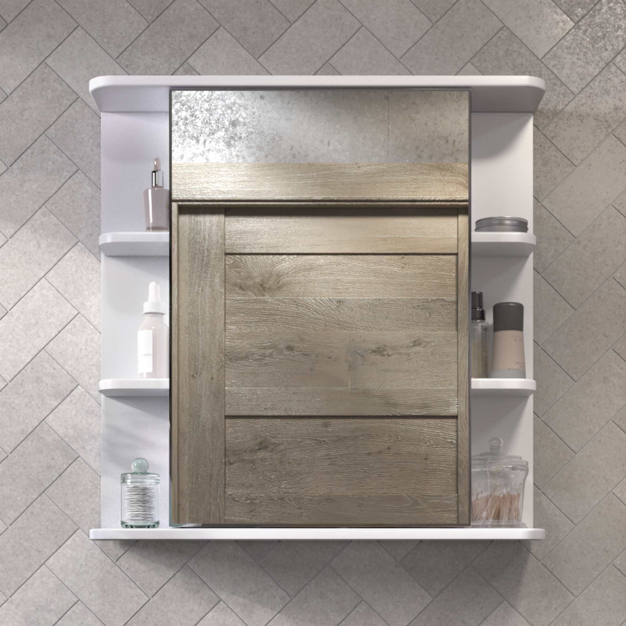 Зеркальный шкаф VIGO Nova 60 подвесной белый (zsh.NOV.60)