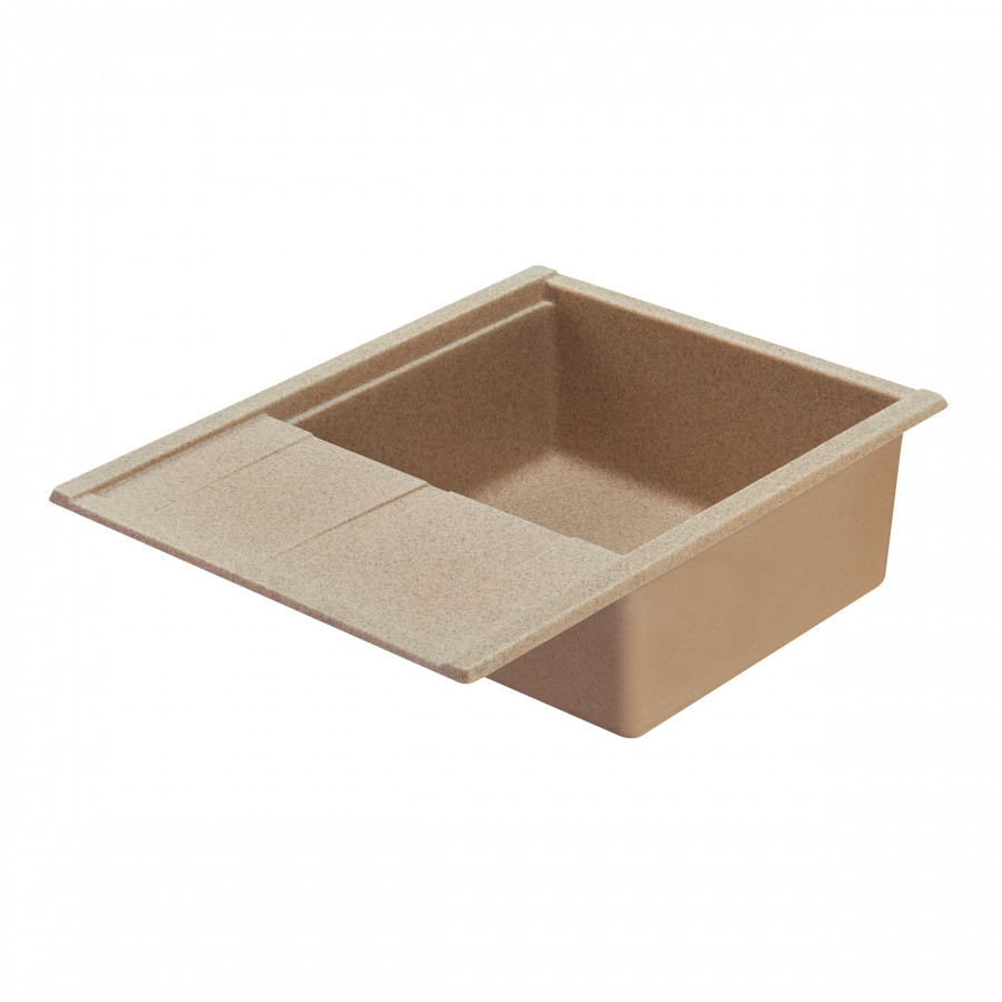 Мойка для кухни  Делия 65 650x516x218 мм, прямоуг. с крылом, песочный