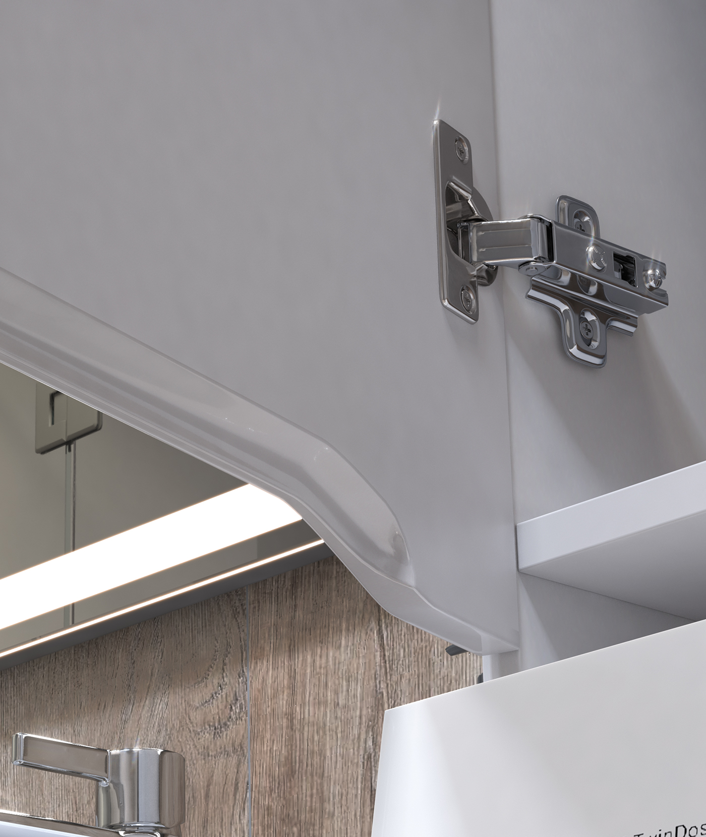 Шкаф для стиральной машины VIGO Grani 640 напольный белый (036)