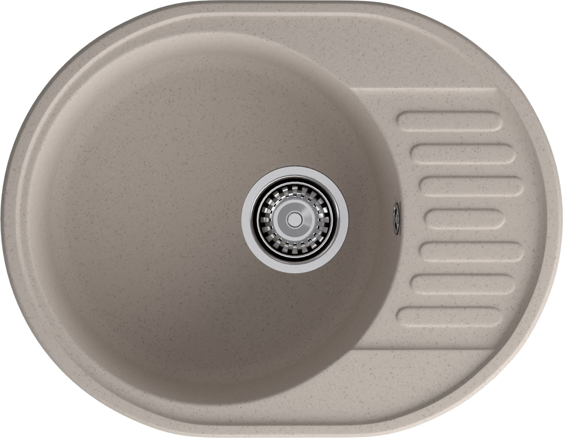 GranFest QUARZ (ECO-58) Мойка чаша+кр 620*480 (песок)