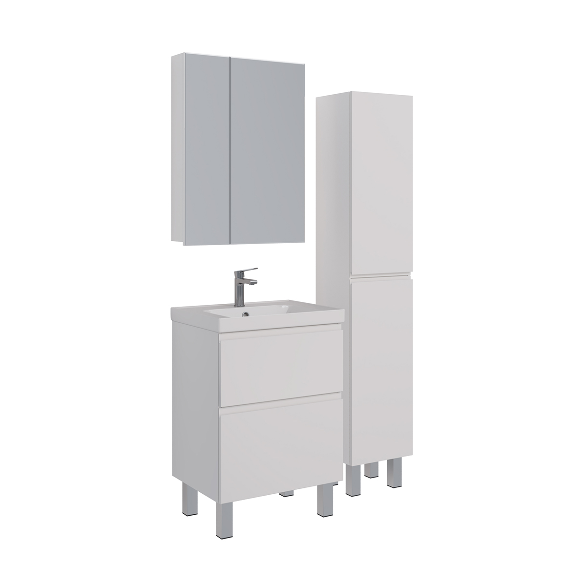 Пенал Lemark VEON 35 см подвесной/напольный, 2-х дверный, открывание лев/прав, цвет корпуса, фасада: