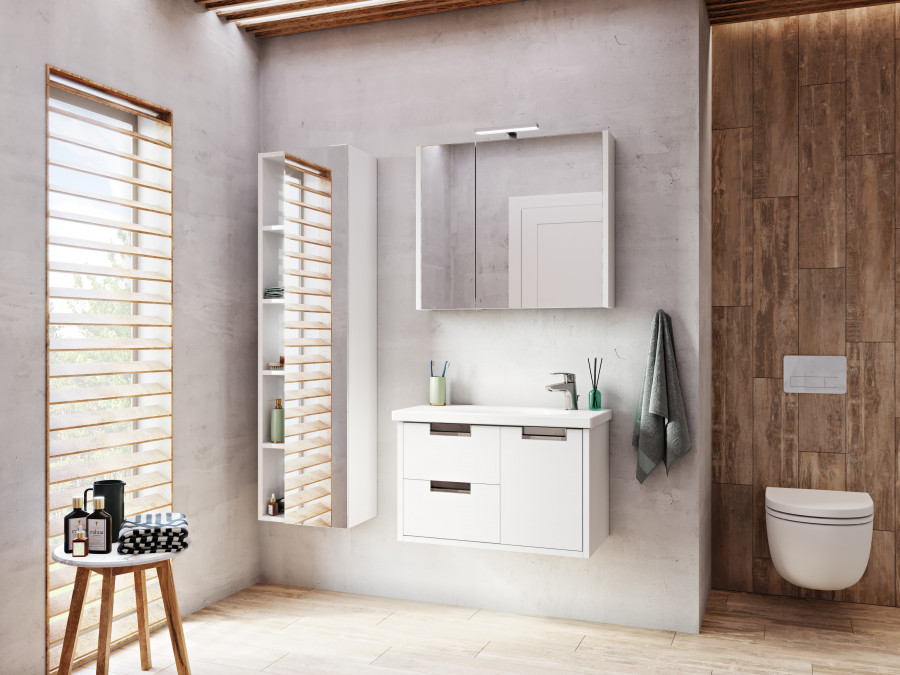 ETNA Тумба под раковину ETNA 80, белый глянец, ROCA