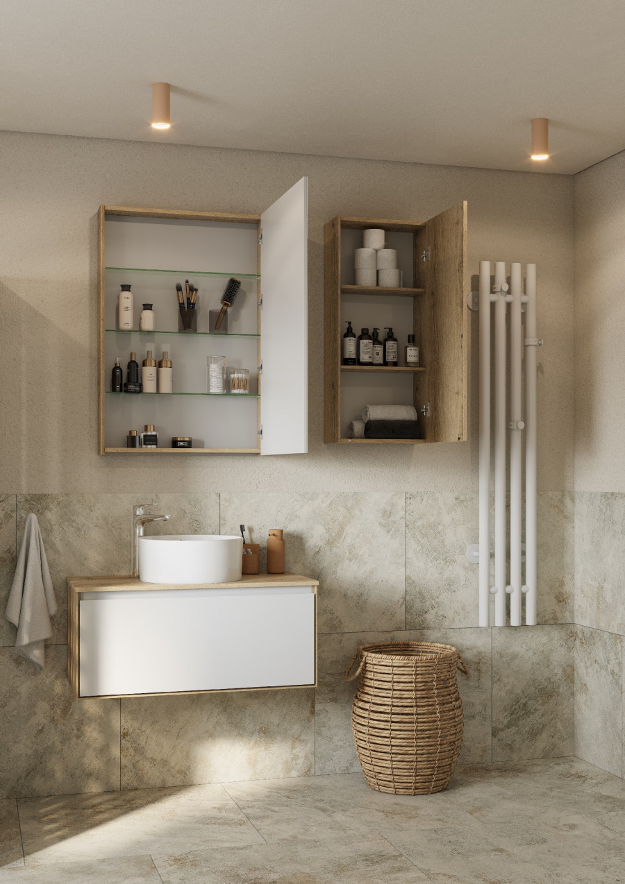 Шкаф навесной ЛИБЕРТИ 40, подвесной, дуб эльвезия