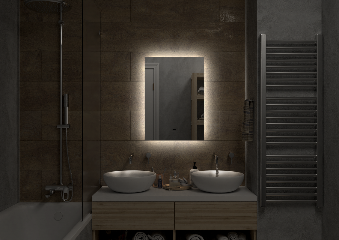 Зеркало Trezhe Led 500х700 бесконтактный сенсор