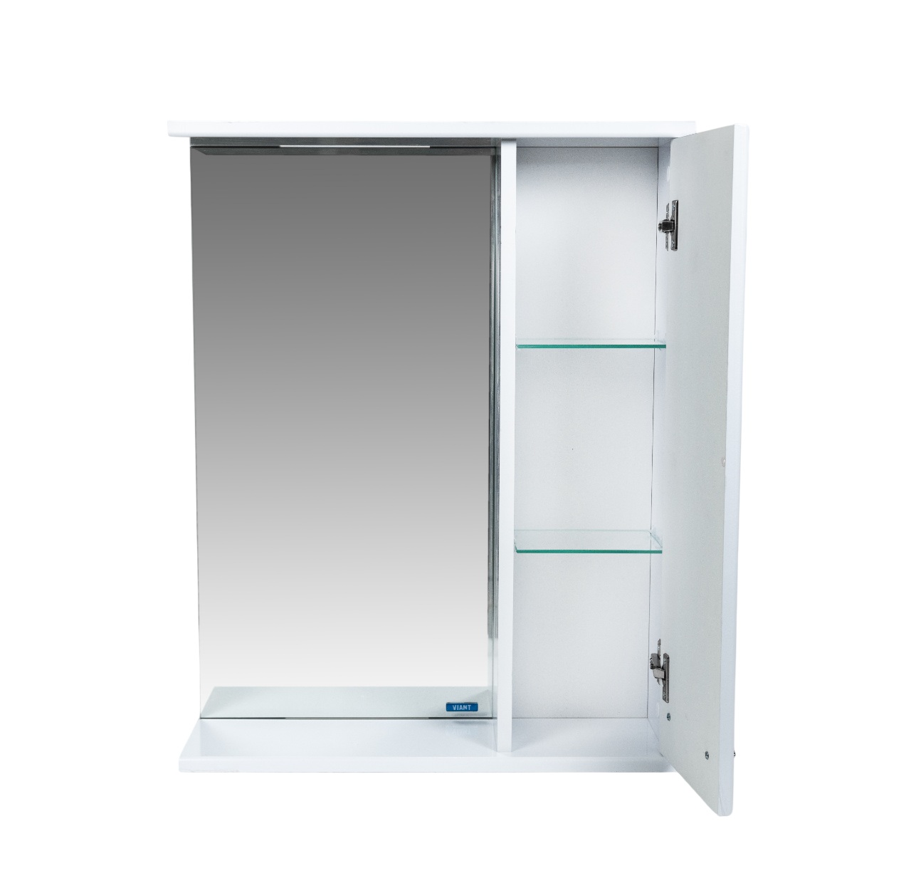 Зеркало со шкафом VIANT ПРАГА 55 подвесное белый (VPRA55-ZSHR)