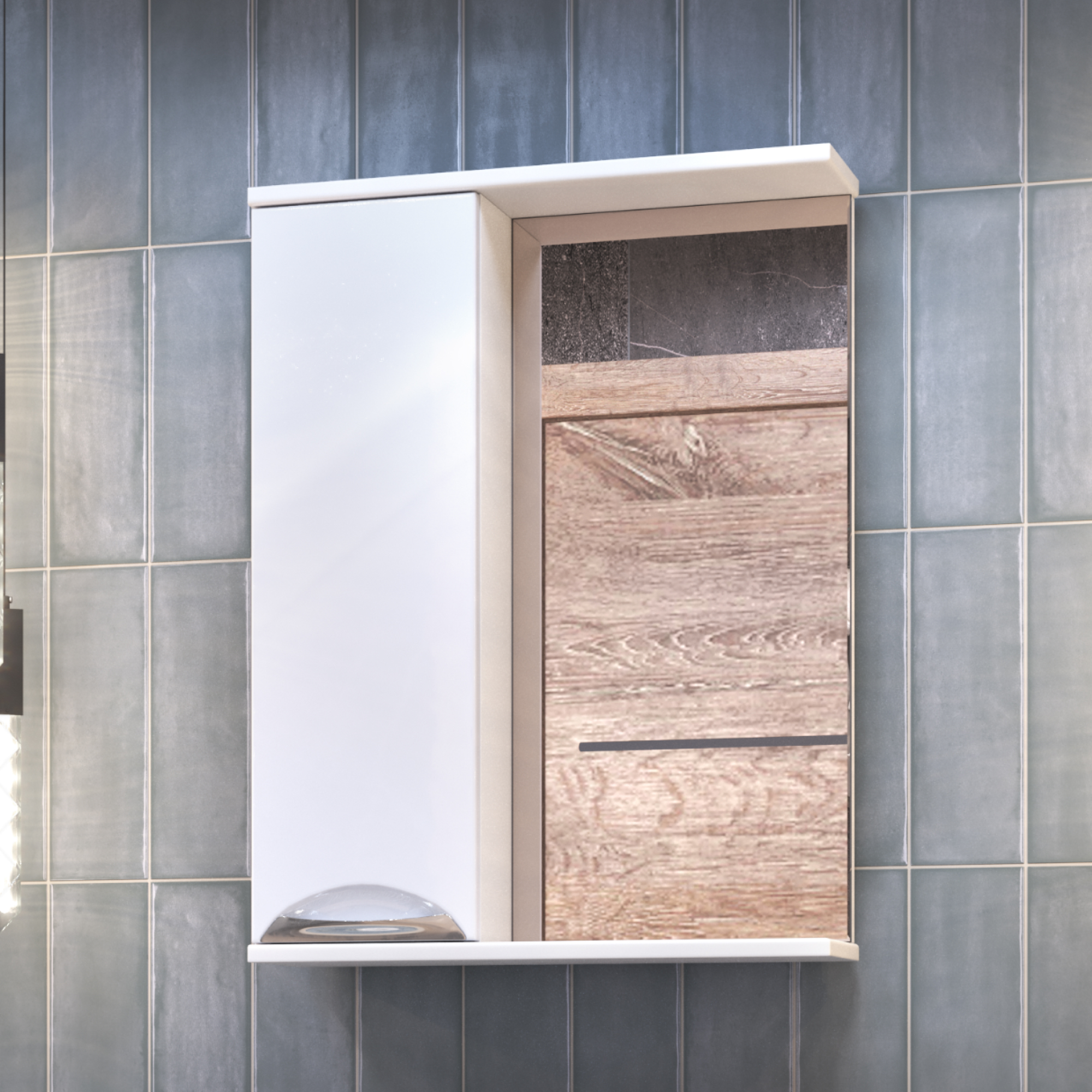 Зеркало со шкафом VIGO Callao 50 подвесное белый (z.CAL.50.L)