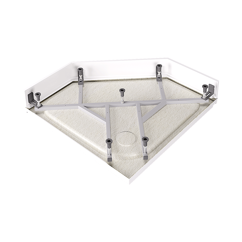 Душевой поддон ALEX BAITLER AB10017V-1 пятиугольный белый 