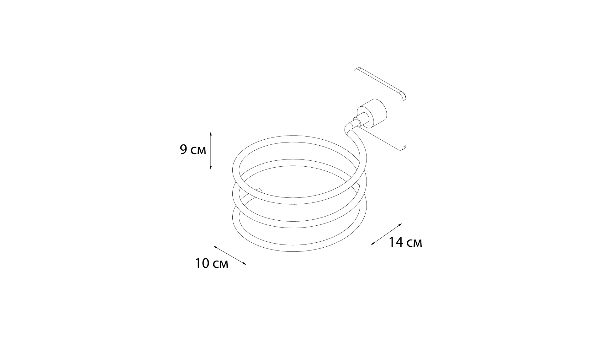 Держатель для фена FIXSEN Square (FX-93119)