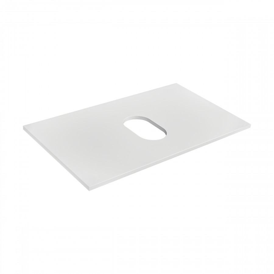 GAP/VICTORIA/DOMI  Столешница 80 под накладную раковину, белый гл., ROCA