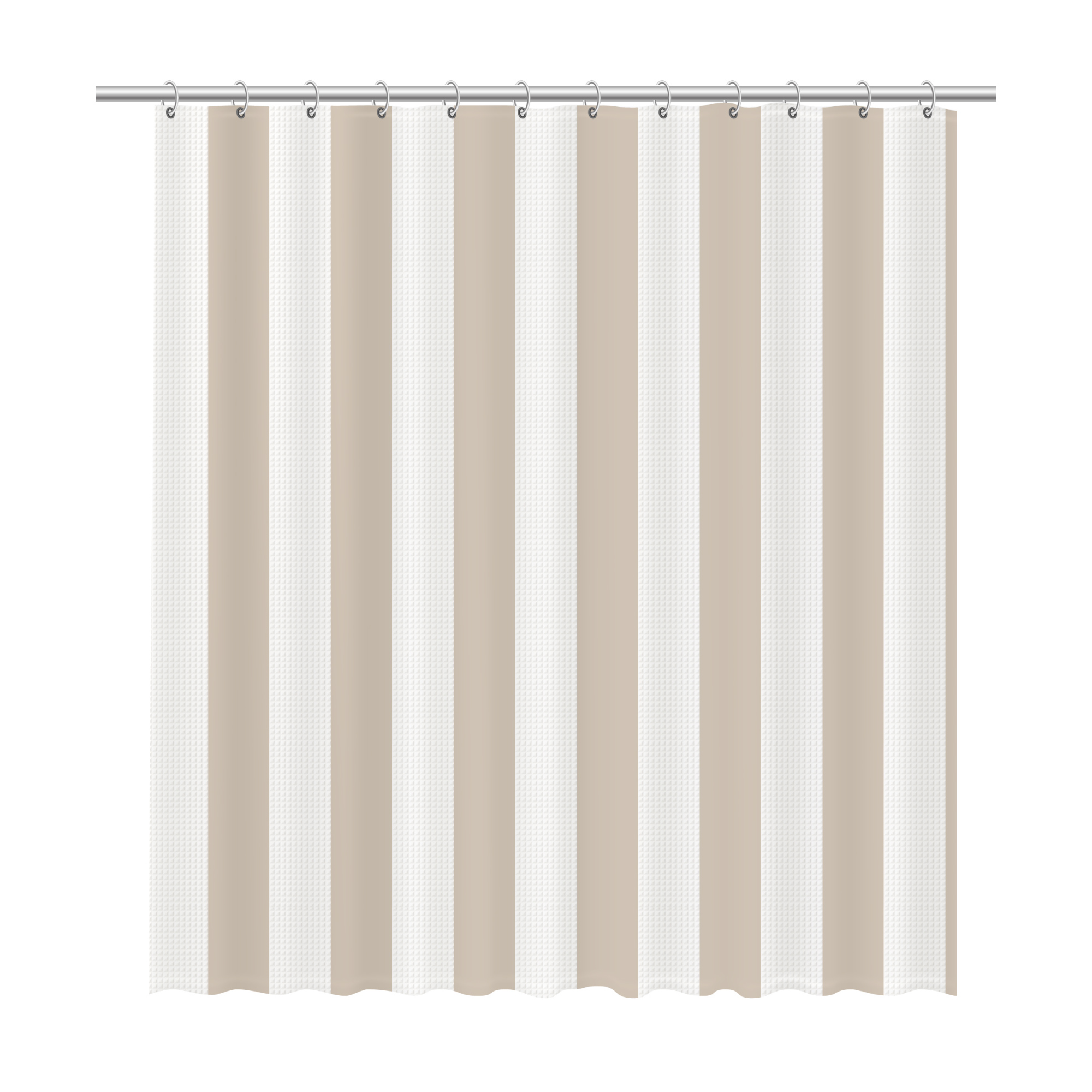 Шторка для ванной Fixsen Vafel, бежевая FX-5020A