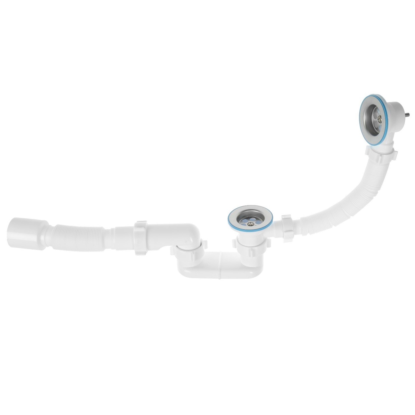 Сифон для ванны АНИ Пласт C6055 1 1/2 дюйма 40 с гибкой трубой 40х50