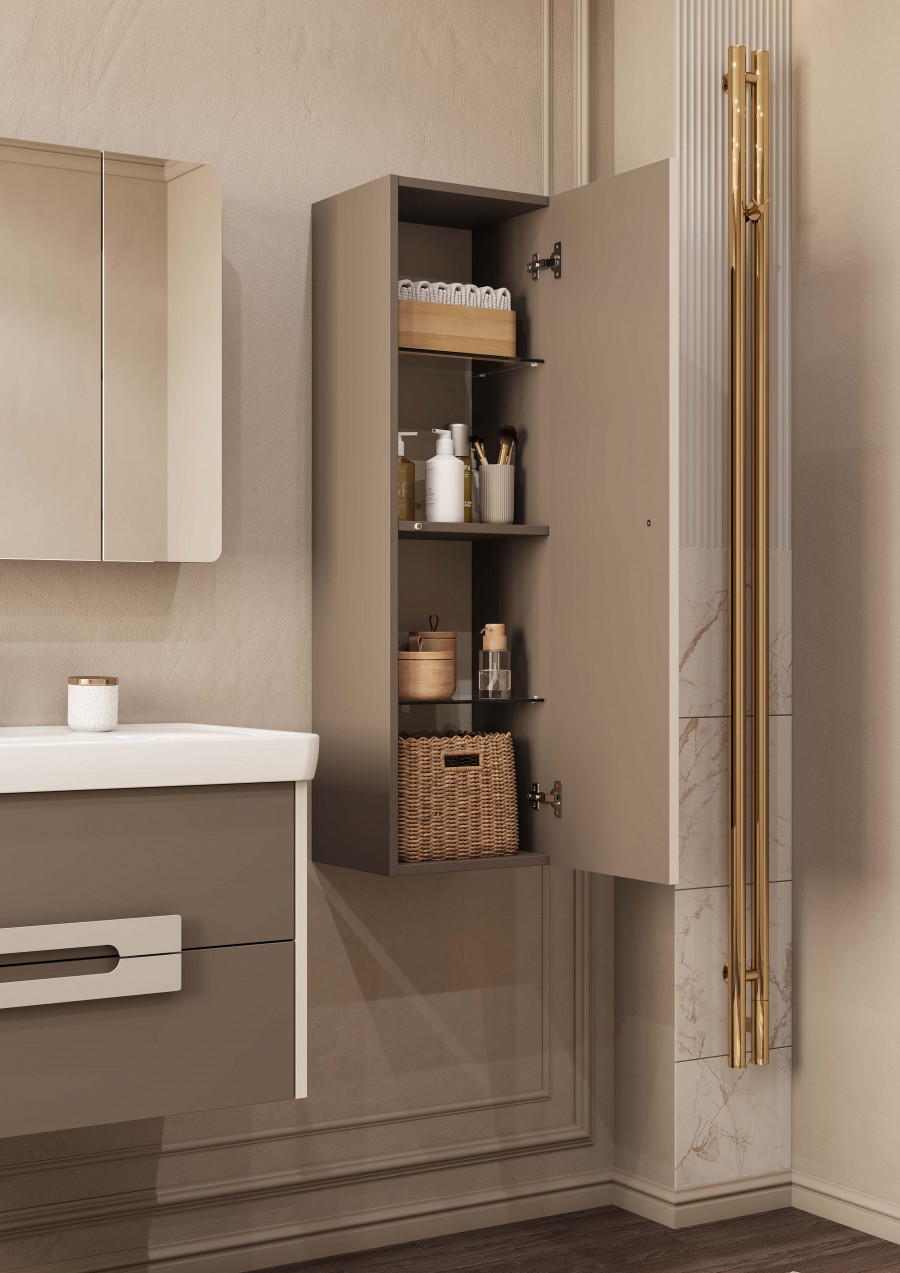 Шкаф-колонна АР-ДЕКО 30, подвесная, кашемир