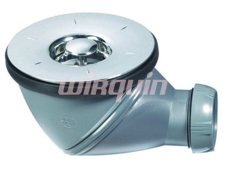 Сифон JAMES D90 мм, выход D40 мм, мультипозиционный, WIRQUIN