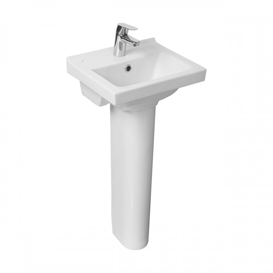 Умывальник Визит-40 (405х355) с переливом белый SANTERI