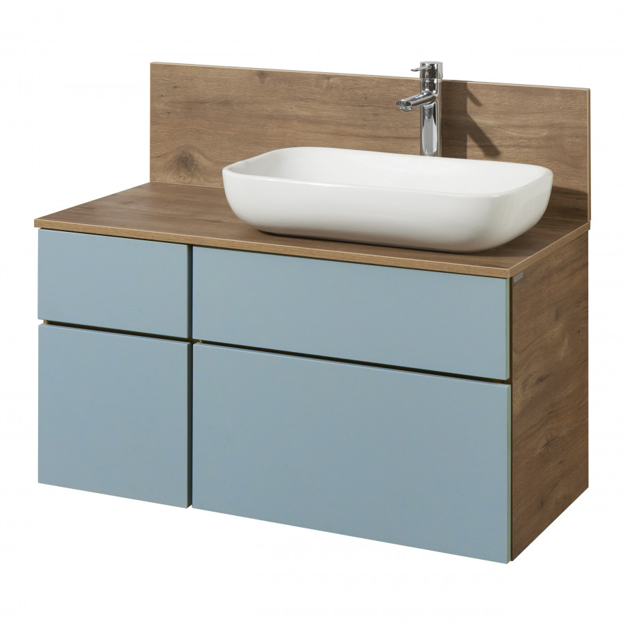 Тумба МИШЕЛЬ 100, дуб рустикальный, фьорд (под раковину ОДРИ 42, MILA 350. ЛОЛА 60)