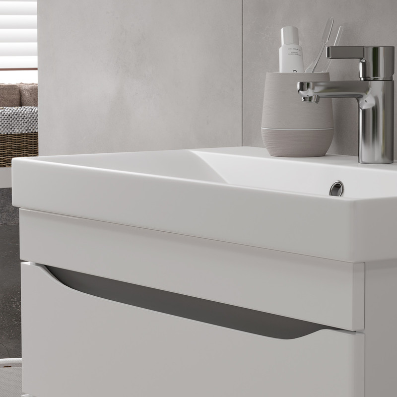 Раковина Lake 70, белая, EQUIL