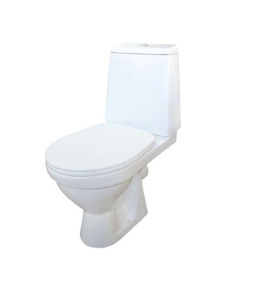 БРАВО Унитаз-компакт горизонт. вып., 2-х реж. арматура, сиденье полипропилен, белый. ROSA