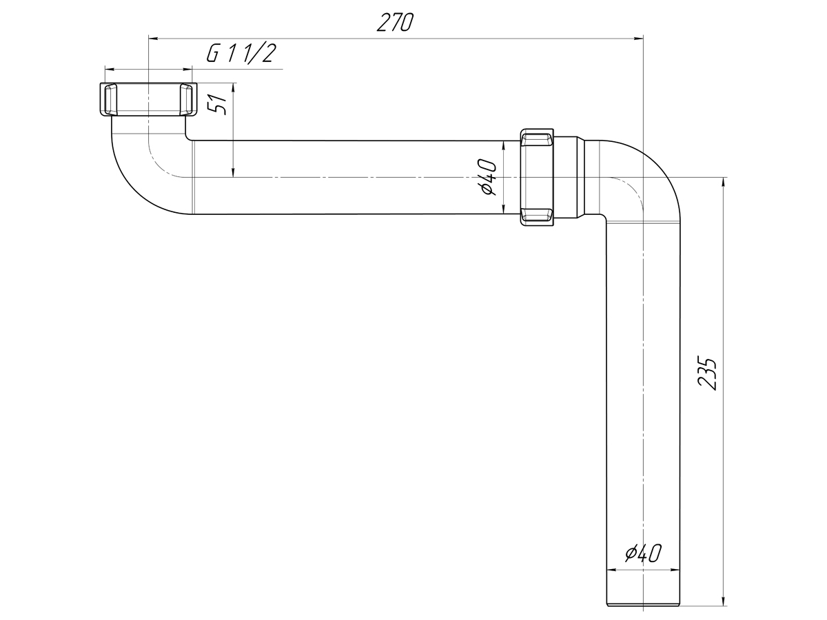 Отводная труба 230