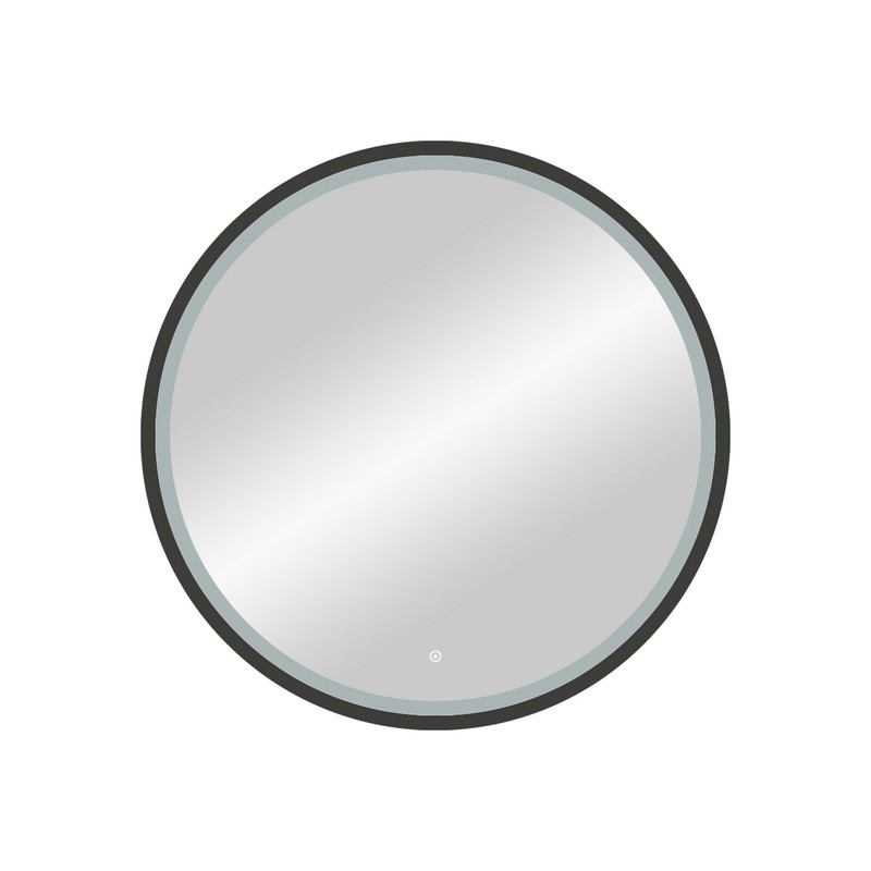 Зеркало Style  Black LED D 800